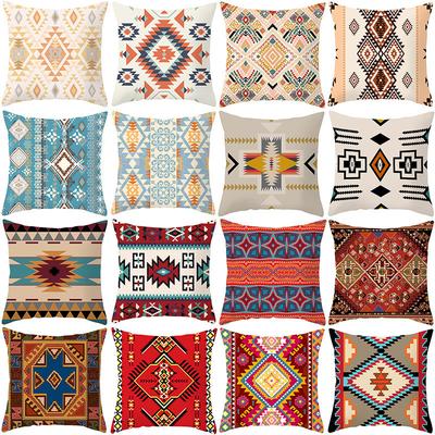 New Pillow Cover Bohemian Color Geometric Pattern Retro Home Pillow Cushion Cover