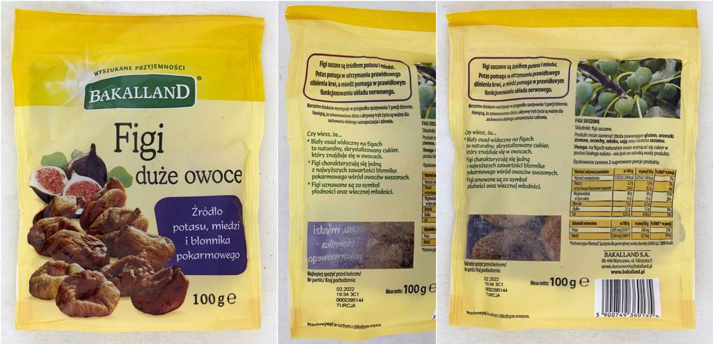 BAKALLAND FIGI SUSZONE CAŁE 100G