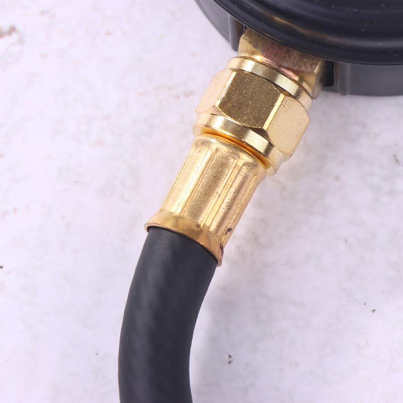 Automobile Fuel System Gasoline Pressure Gauge Motorcycle Car Pressure Tester Tool 0-100Psi 6.3/ 7.89/ 9.49 With Valve