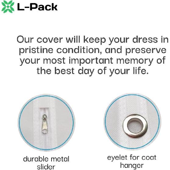 Kids Garment Bag, 30inch x 18inch White Breathable Clothes Cover for Baby Toddler and Child Garment Bag for Kids suit, Kids Garment Bags For Travel