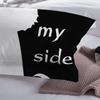 Simple Black + White Bedding Set Cat/Dog/He and Her Couple Bedclothes Pillowcase Customized Home Textiles Bed Set