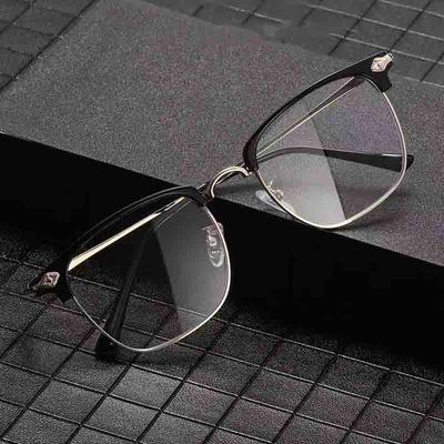 New Unisex Square Glasses for Men Women Metal Frame Glasses Men Anti Blue Presbyopic Glasses 1.0+1.5+2.0+2.5+3.0+3.5+4.0