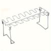 A Foldable Stainless Steel Chicken Leg Rack, Suitable for Vertical Smokers, Ovens, and Kitchen Additions, Perfect for Picnics, Camping, Barbecues