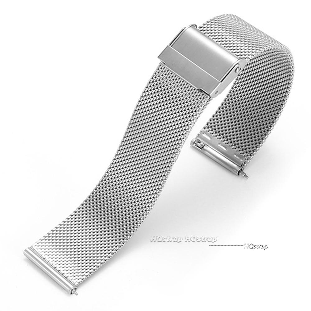 Milanese Loop Bracelet for DW Stainless Steel Quick Release Watchband for Omega Mesh Wrist Strap 12 14 16 17 18 19 20 21 22 24mm
