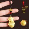 Zodiac Rotation Keychain: God of Wealth Pendant for Men & Women
