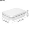 1PC Metal Rectangular Empty Mini Tin Box Tinplate Push Candy Pill Cases Bins Jar Hinged Containers Small Organizer Storage Box