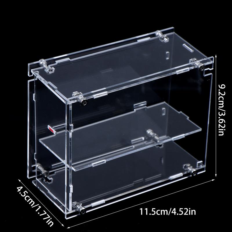 1/64 Model Cars Acrylic Display Case Fit For Mini Size MiniGT Tomica Assembled Dust Proof Box Cabinet Toy Vehicles