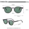 HBK Classic Retro Round Polarized Sunglasses for Women and Men TR90 Frame and Tac Lenses Trendy Street Snap for Travel Fashion