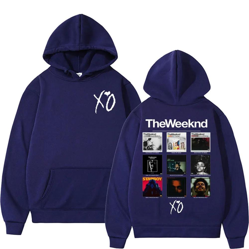 

Rapper The Weeknd Album Cover Graphic Hoodies Men Women Oversized Fashion Hip Hop Pop Music Sweatshirt Bodywarmer Hoodie Pullovers XXXL синій