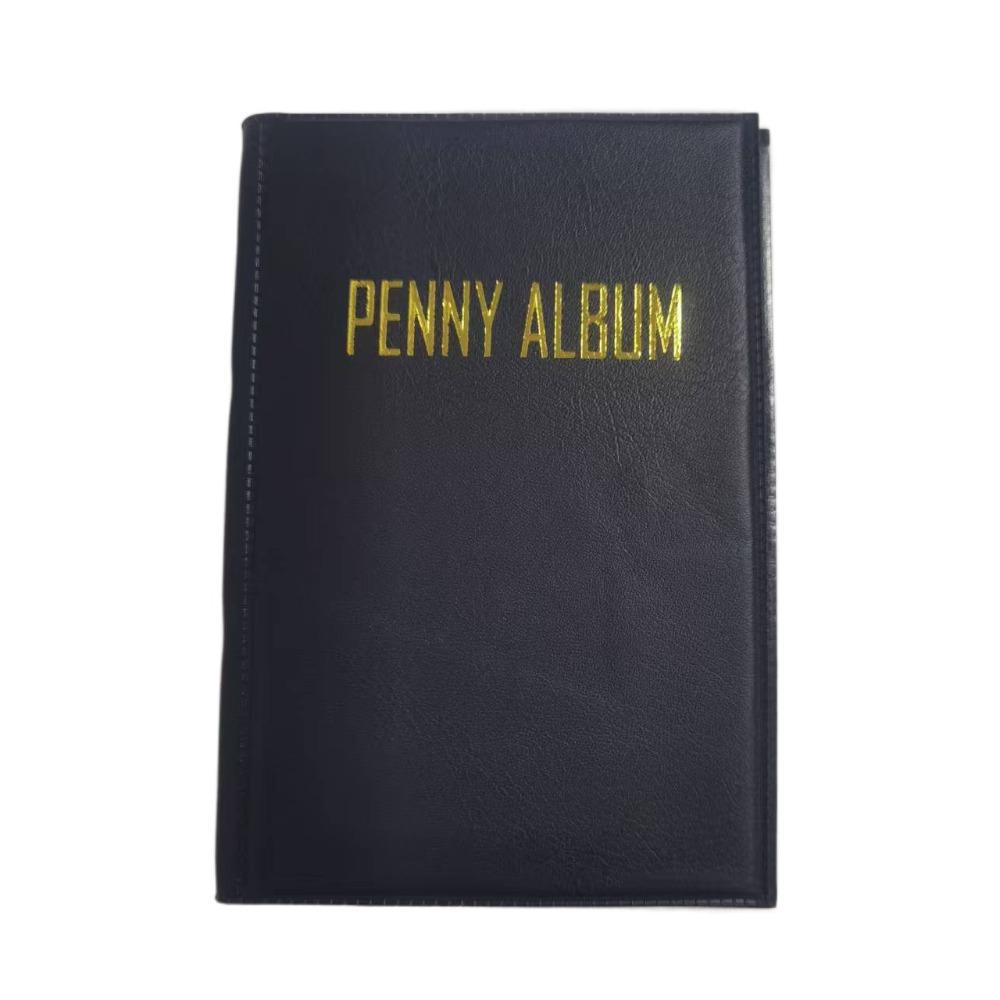 

Органайзер для хранения монет из ПВХ-пленки, кожаный альбом для коллекции, портативный плоский держатель для пенни, для дома