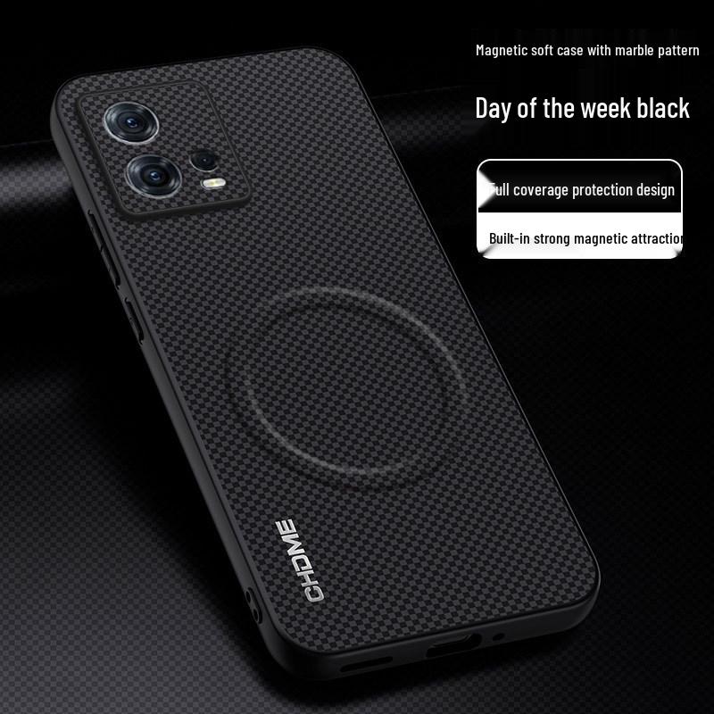 Motorola S30 Pro Full-Cover Protective Phone Case with Magnetic Buckle and Mark Texture