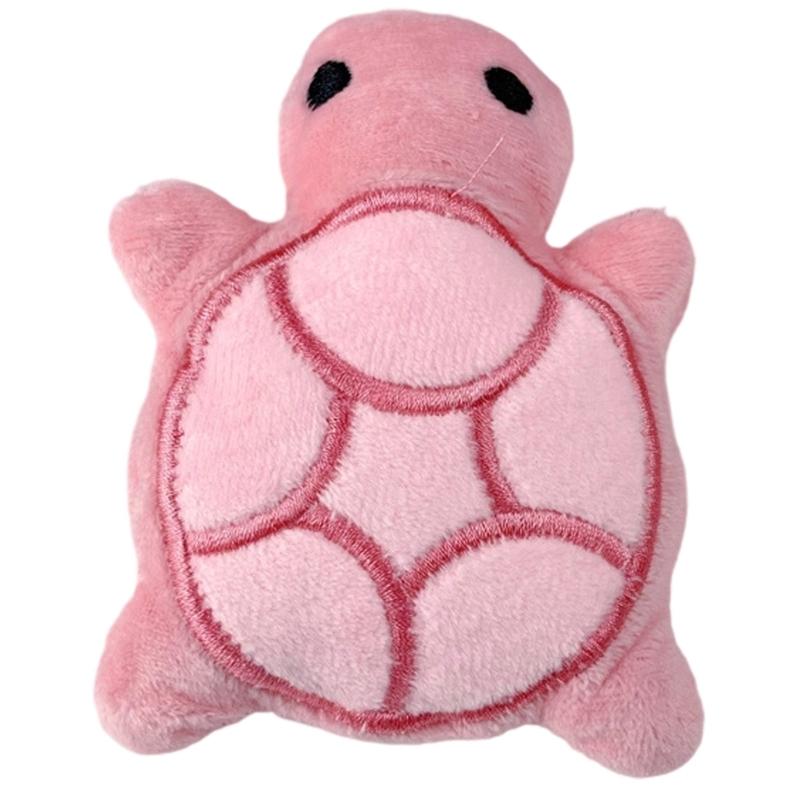 Sweet Turtles Children Toy Key Pendant Furry Miniature Plush Toy Keyring for Bags and Key Carry Along