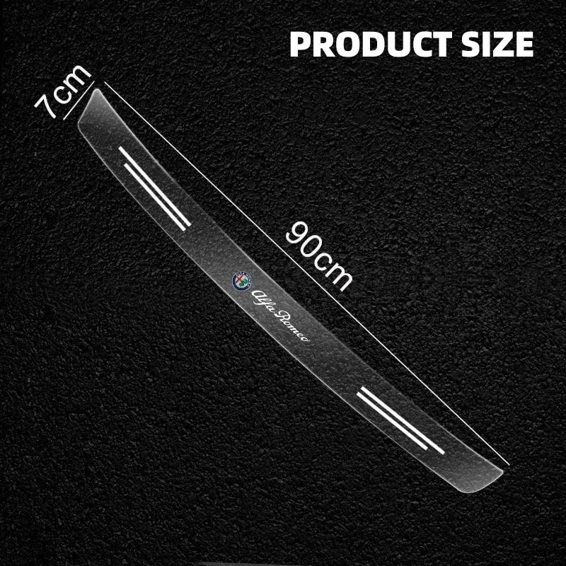 Bilklistermärken För Alfa Romeo Bil Bakre Bumper Bagagelucka Tröskel Genomskinlig Skyddsklistermärke För Alfa Romeo giulia stelvio giulietta 159