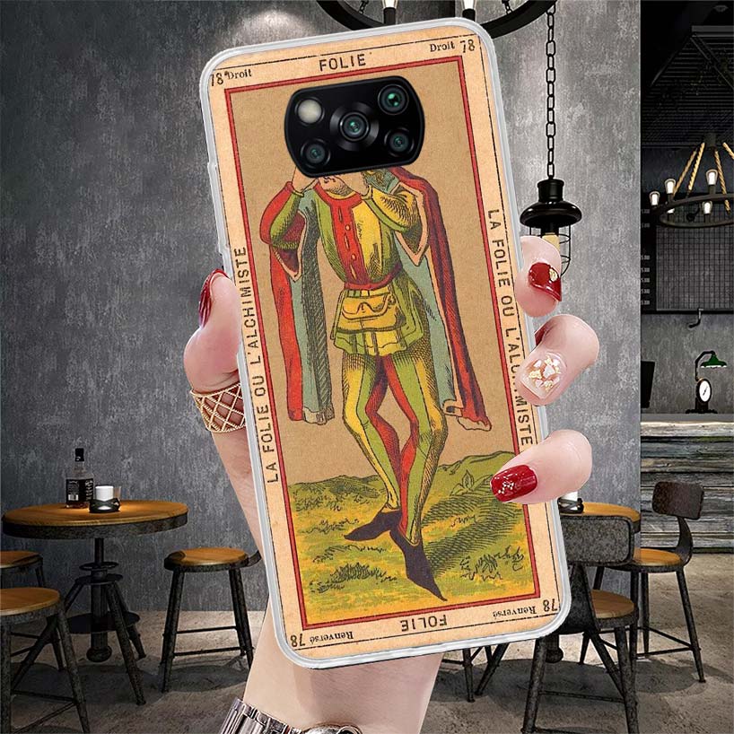 Tarot Cards Reading Art Soft Phone Case For Xiaomi Redmi 15C 15 13C 13 Poco X5 X6 X7 F7 Ultra M7 12C 12 10 10C 9C 9A 9T 9 Fundas
