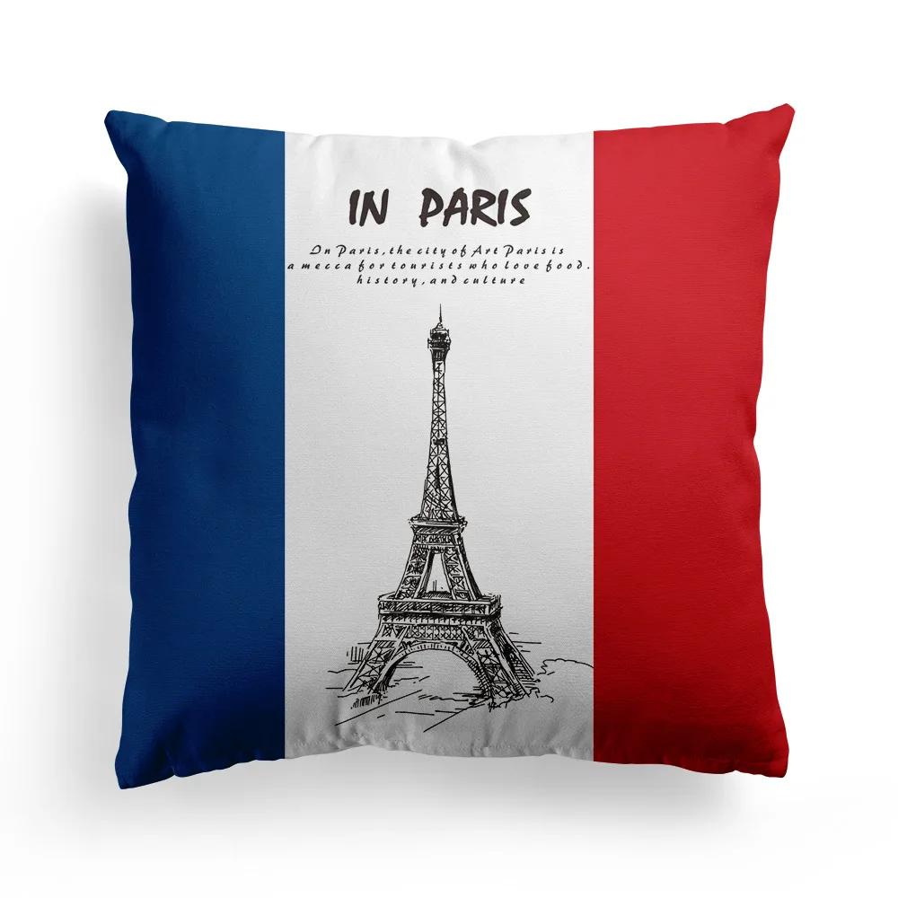 American Sofa Pillowcase Living Room European Style Rice Flag Mediterranean Bay Window Pillow British Poszewki Na Poduszki
