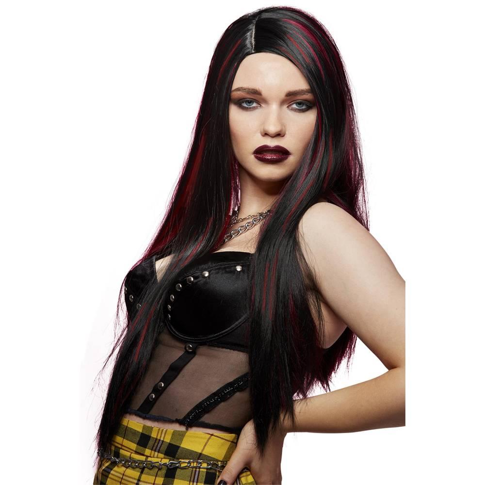 Parrucca Super Vixen Vampires Kiss di Manic Panic da donna/signora One Size nero/rosso