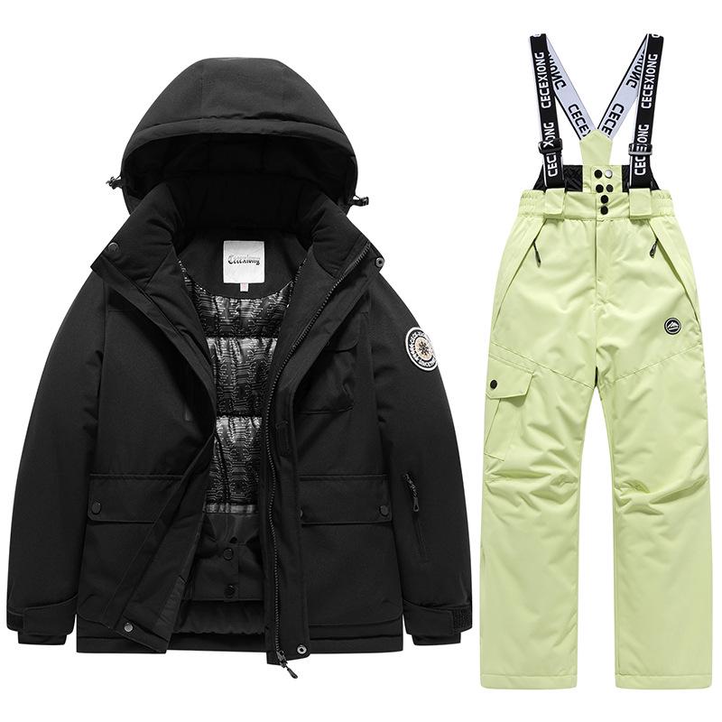 Kinder-Winter-Skianzug - Warm, Wasserdicht, Winddicht, Einteiliger Skianzug für Jungen & Mädchen
