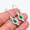 Emerald Gemstone Handmade Solid 925 Solid Sterling Silver Jewelry Anniversary Earrings For Her