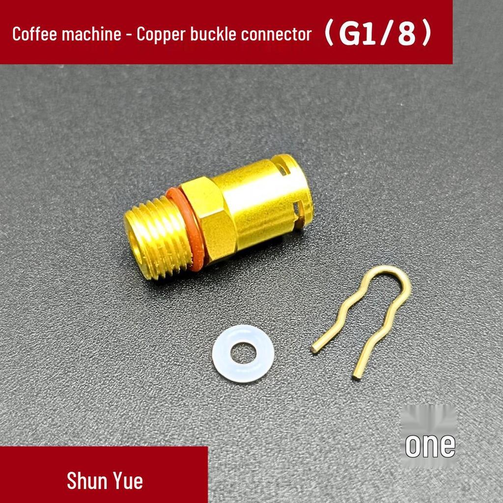 Solenoid Valve Copper Fitting G1/8 Circlip Tee for Coffee Machines