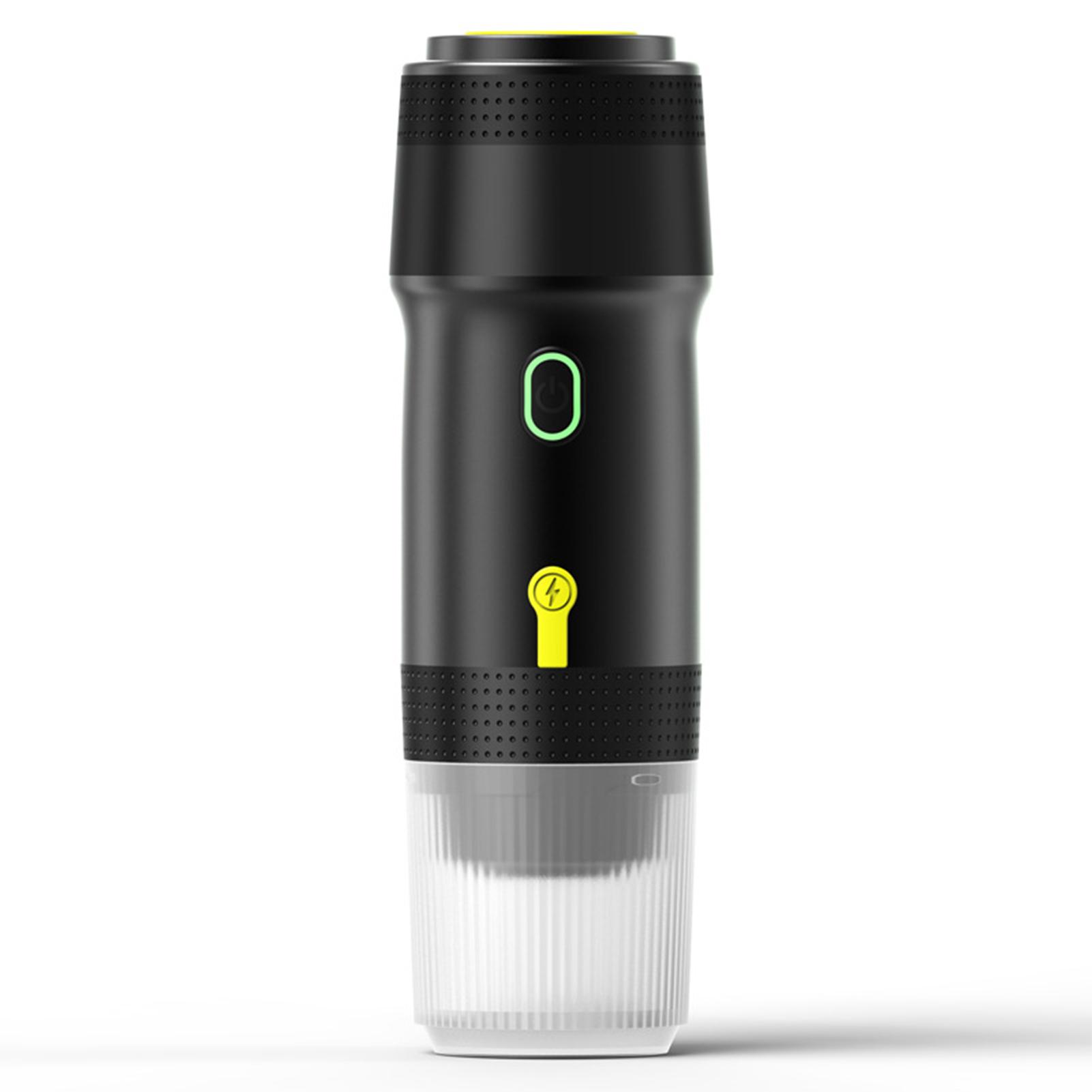 

Portable Coffee Machine for Car Home Travel 3 in 1 Cordless Electric Coffee Maker Work With Capsule and Ground Coffee чёрный