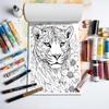 1pc,Animal Coloring Book,Teenagers Coloring Book,25 Different Patterns,100gsm Thick Paper,Stress Relief,Birthday Gift