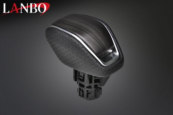 BMW Japan LANBO Shift Knob with Lock Gray for Button, Wood, Harrier/RAV4