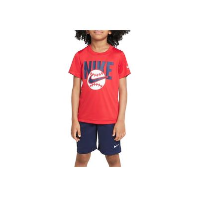 Kids Sports Set Round Neck Short Sleeve Shorts Red Kids Sets CK4019-451