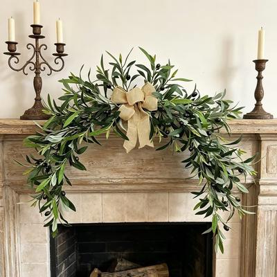 Olive Leaf Door Hanging Decoration Spring And Summer Simulation Decoration