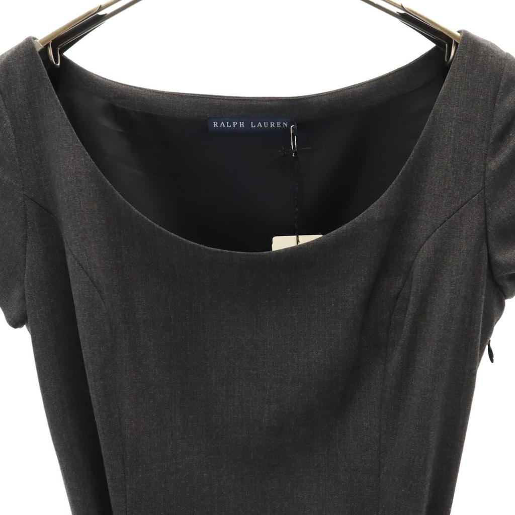Ralph Lauren Unused Wool Blend French Sleeve One Piece 11 Gray Tagged Women Used