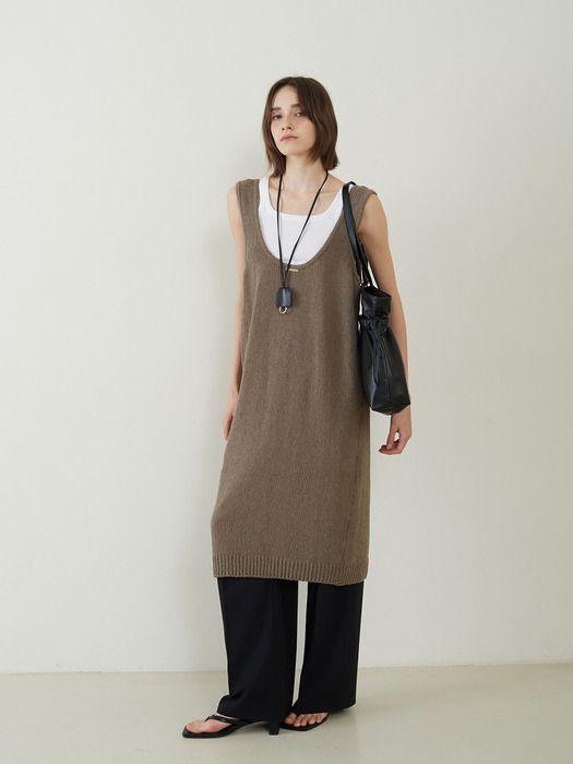 Fromwhere Key Ring Necklace Black