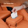 Car-Mounted Armrest Tissue Box - Hanging Design for High-End Car Interiors