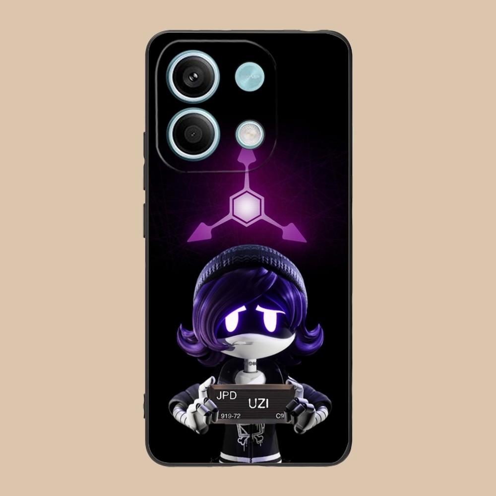 

Murder Drones Uzi Mobile Cell Phone Case for Xiaomi Redmi Note 13 12 11 10 9 8 7 6 S A Pro Lite Plus 5G Black Phone Cover Funda Redmi Note8 Pro