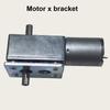 1 Stück Doppelwellen 6-24V Rückwärts Selbstverriegelnd Doppel-Ausgangswellen Mini-Untersetzungsgetriebe DC-Motor JGY-370 DC-Schneckengetriebemotor