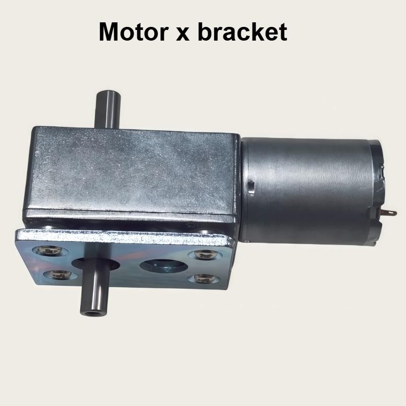 1 Stück Doppelwellen 6-24V Rückwärts Selbstverriegelnd Doppel-Ausgangswellen Mini-Untersetzungsgetriebe DC-Motor JGY-370 DC-Schneckengetriebemotor