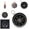 Silberner Mini-Taschenkompass für Camping, Wandern, Outdoor-Sportarten, Navigation