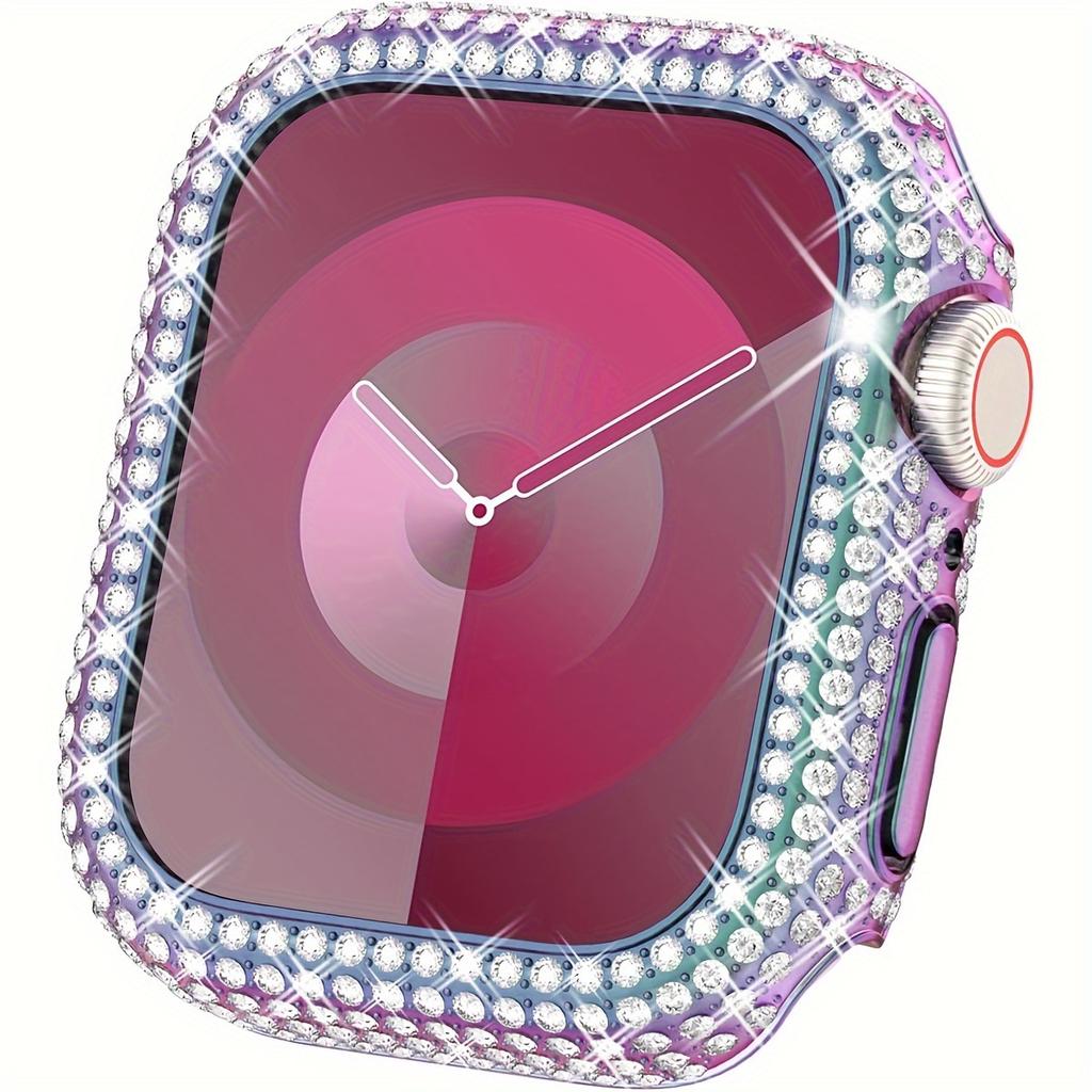 Sparkling Rhinestone For Apple Watch Case Fits 38/40/41/42/44/45/49mm Compatible with Ultra/SE/10/9/8/7/6/5/4