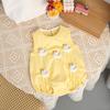 Baby Summer Clothes 0-2 Y Infant Girls Cute Cartoon Sleeveless Bodysuit Newborn Jumpsuit Toddler Outwear