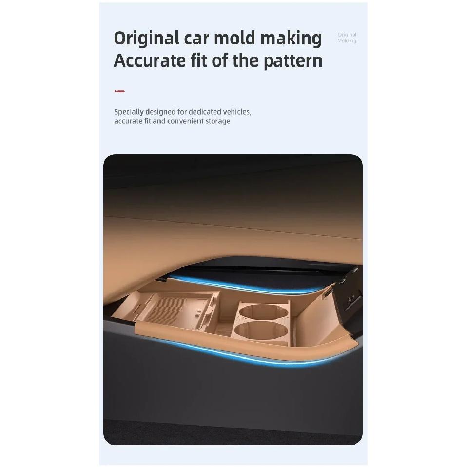 Silicone Storage Box 2025 FOR BYD Han L Models Center Console Modification Anti-slip Pad Accessories Organizer Decoration