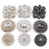1pcs High-grade Rhinestone Metal Shank Buttons for Clothing Decor Apparel Sewing Accessories Needlework Supplies Diy Crafts