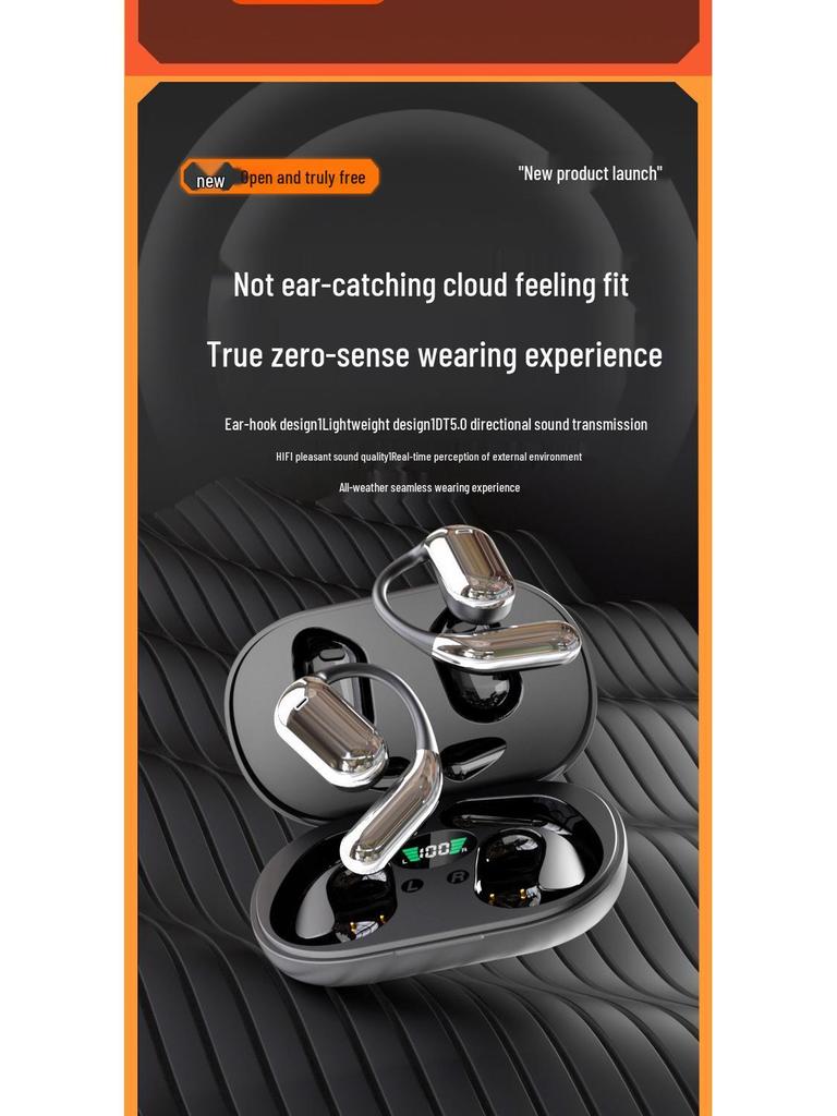 Q16 Open-Ear Bluetooth Earphones: AI-Enhanced, Wireless & In-Ear Design