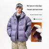 Men's Winter Windproof Hooded Cotton Jacket: High-End, Warm, and Loose-Fit Outerwear