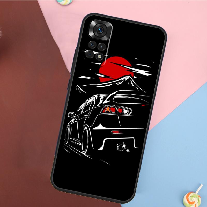 JDM Car Evo Cover For Xiaomi Redmi Note 14 13 Pro 12 11 9 10 9S 10S 11S 12S Redmi 14C 10C 12C 13C Case