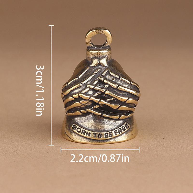 Guardian Bell Motorcycle Bell For Bikers Women Men W/Hanger Biker Bell For Riders Good Luck Riding Bell Spirit Bell Moto