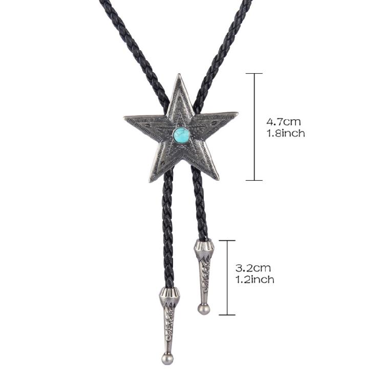 Кожаный плетеный necklace со звездочкой, длинная цепочка, necklace с кисточками для женщин и девушек