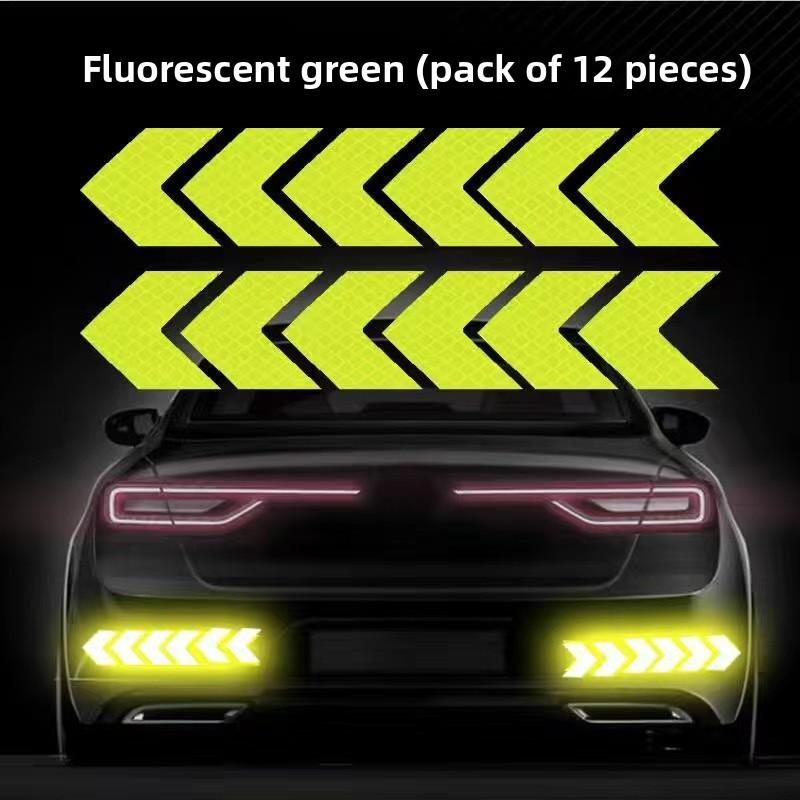 1/10pcs/set Car Bumper Reflective Safety Strip Stickers Car Star Reflective Sticker Reflective Warning Safety Tape