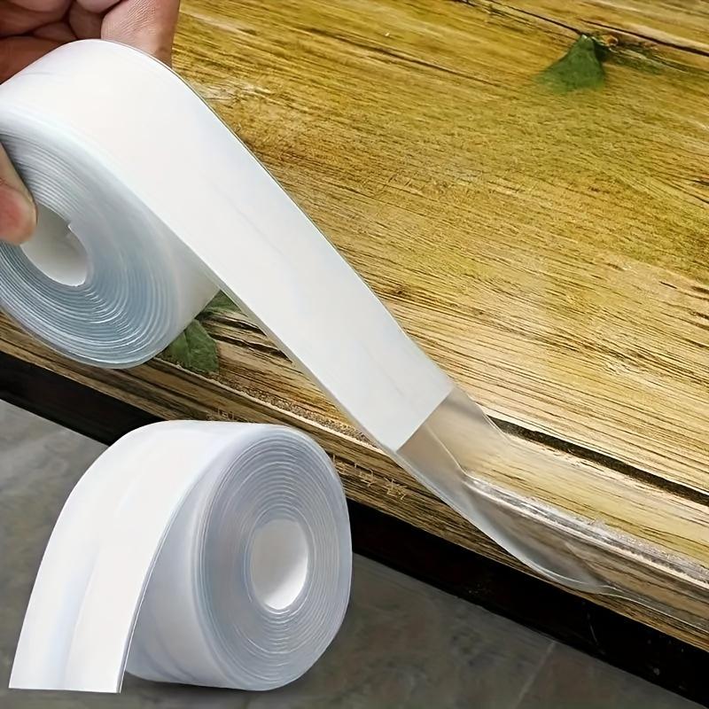 1 Roll, Kitchen Transparent Beautiful Seam Sticker, Stove Waterproof Edge Banding Sink Glue Dishwasher Toilet Edge Mildew-proof Gap Strip