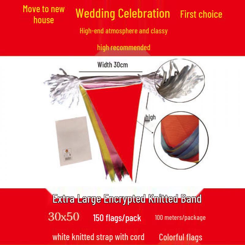 Outdoor Triangle Pennant for Events and Weddings: Ceremony and Venue Decoration Flags