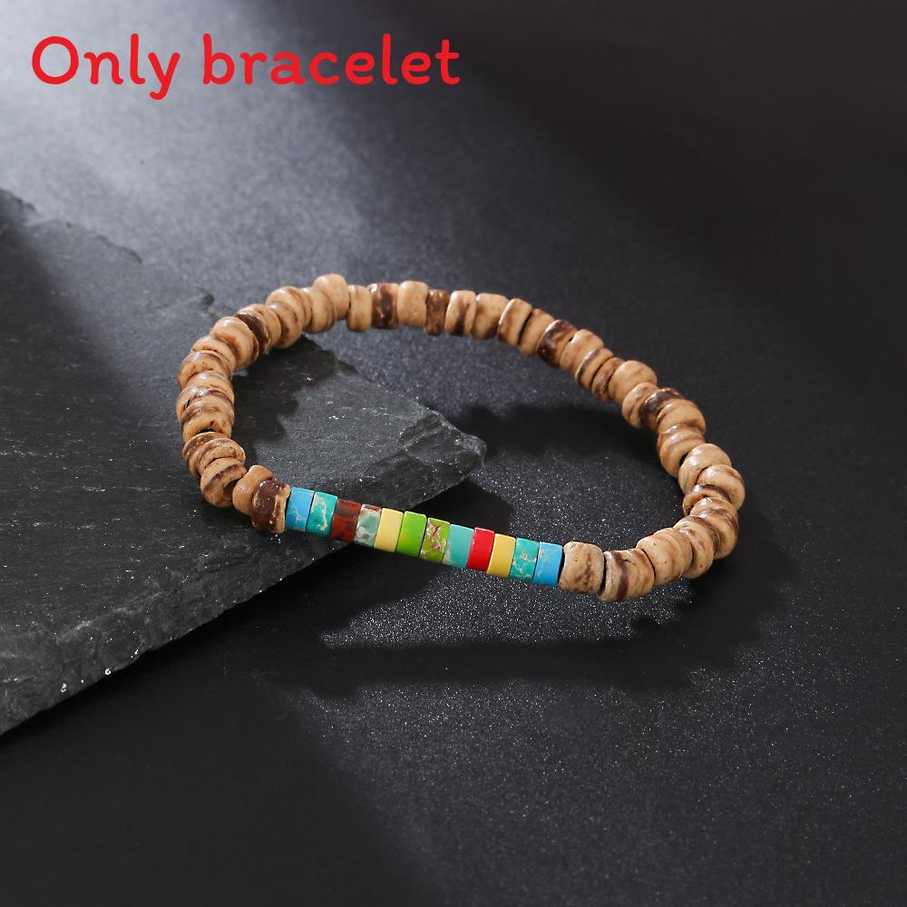 Bohemian Turquoise Beaded Bracelet With Geometric Design For Women And Men