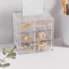 Large Capacity Jewelry Box 6 Grid Desktop Organizer Multifunctional Storage Box  Student