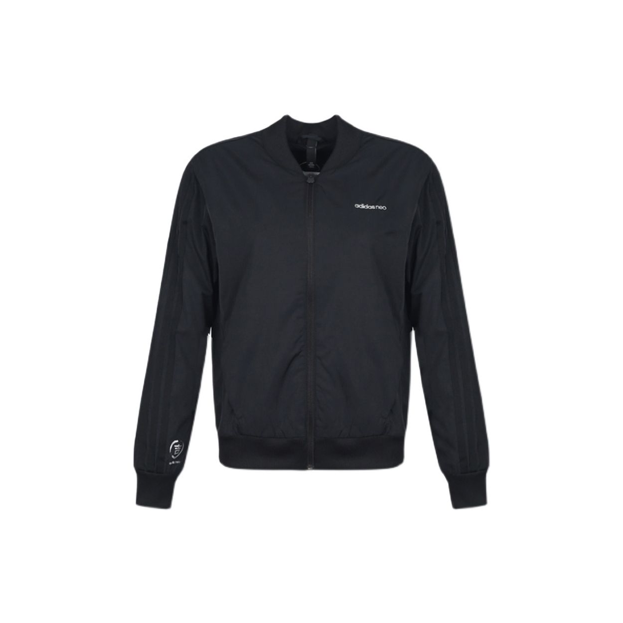 Adidas Neo Однотонная Спортивная Повседневная Куртка Женские Куртки Черный DZ7605 XS
